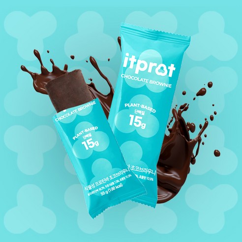 잇프롯 식물성 프로틴바 초코브라우니 1BOX 8EA, 8개, 55g