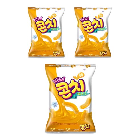 크라운 콘치 크림치즈 과자