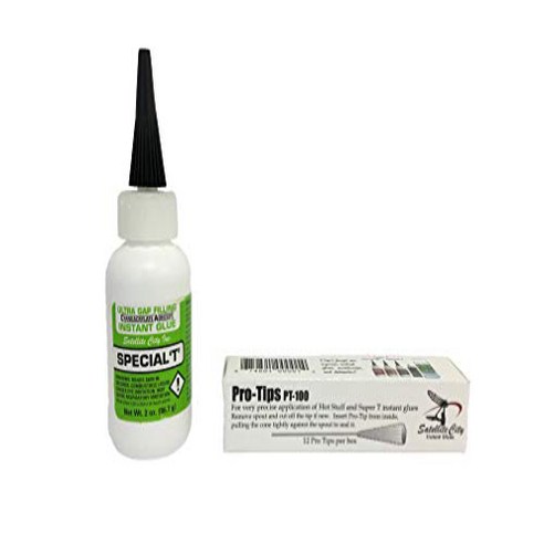 Hot Stuff Special T Thick Instant CA Glue (2oz) & Hot Stuff Pro Tips (12 pieces), Hot Stuff Special T Thick Inst, 1개