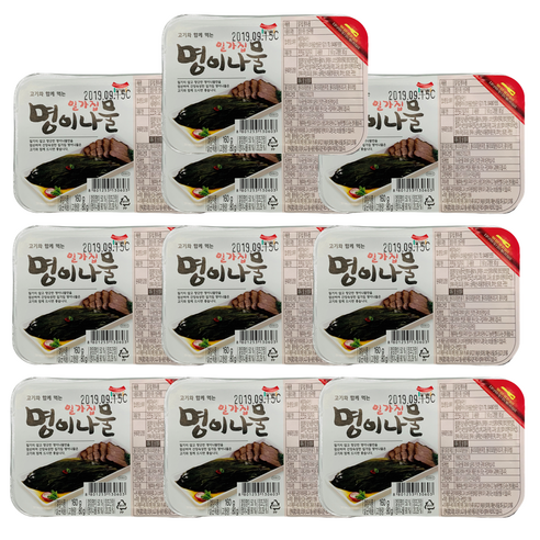 일가집 명이나물 160g x10개 밑반찬 명이 고기반찬, 10개