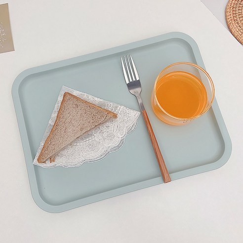 룩홈 주방 북유럽 카페 감성 트레이 사이즈, 블루