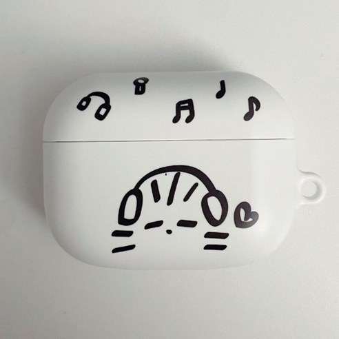 뾰치 에어팟 프로 케이스, 프로1, 무광, 뾰치 뒷모습, 1개