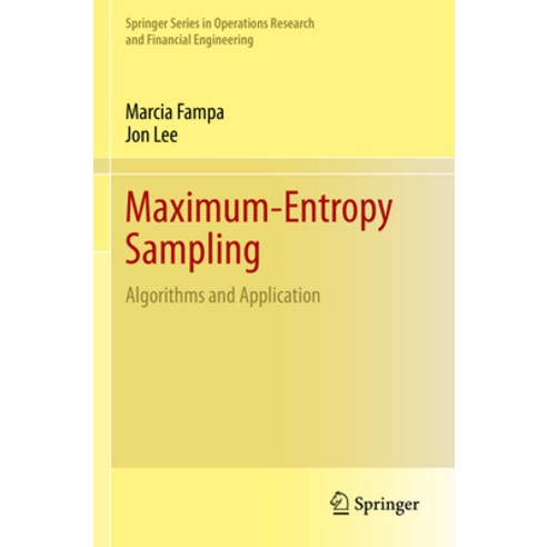 (영문도서) Maximum-Entropy Sampling: Algorithms and Application Paperback, Springer, English, 9783031130809