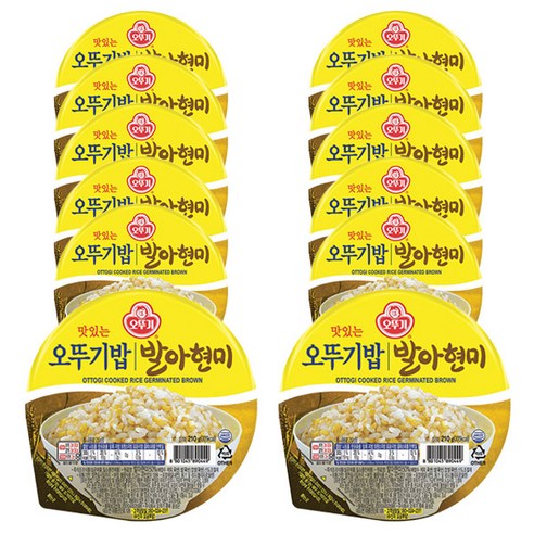 맛있는 오뚜기밥 발아현미 210g x 12개입, 72개