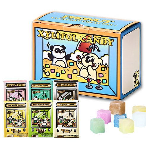 프로넛 무설탕 자일리톨 캔디 6가지 맛, 자연의 달콤함을 느껴보세요! 자일리톨캔디