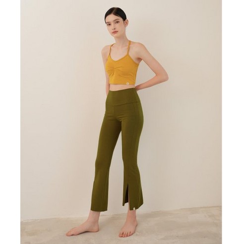 CONCHWEAR 콘치웨어 무드라 슬릿 플레어 팬츠 (올리브딥) Mudra Slit Flare Pants (Olive Dip)