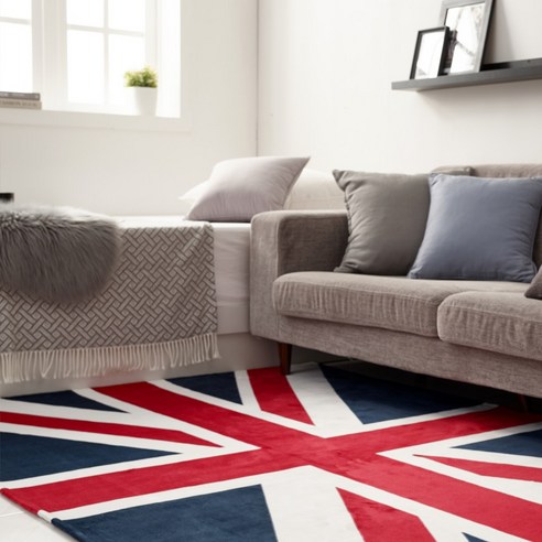 영국 감성과 포근함의 완벽 조화, 모두의러그 유니언잭 극세사 러그