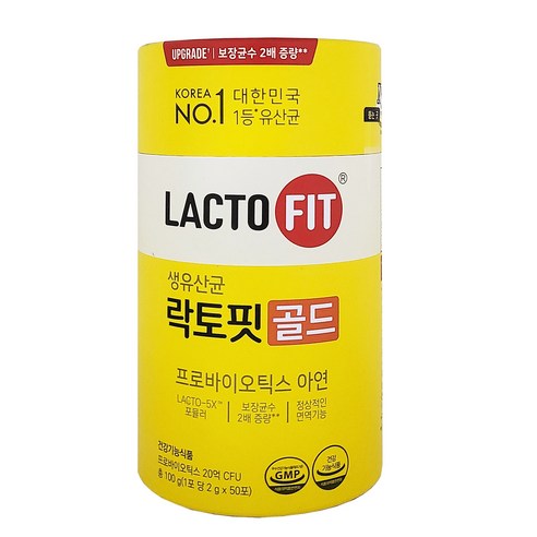 종근당건강 락토핏 생유산균 골드, 100g, 6개