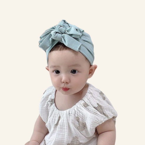 [디어딜리] 리보니보니 터번 신생아 아기모자 보넷 헤어밴드 유아