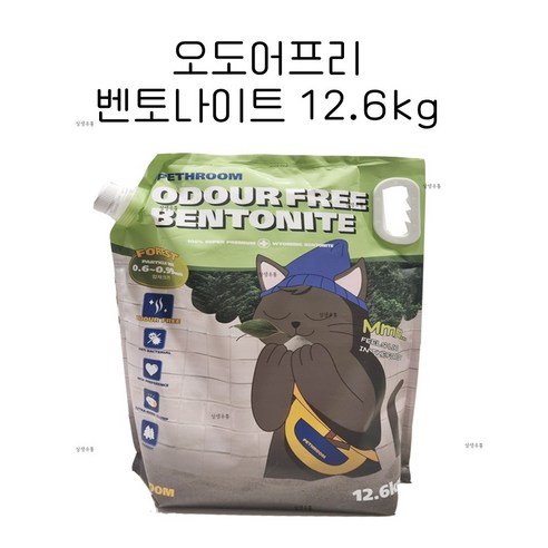 페스룸 오도어프리 벤토나이트 오리지널 고양이 모래, 6.3kg, 1개, 무향