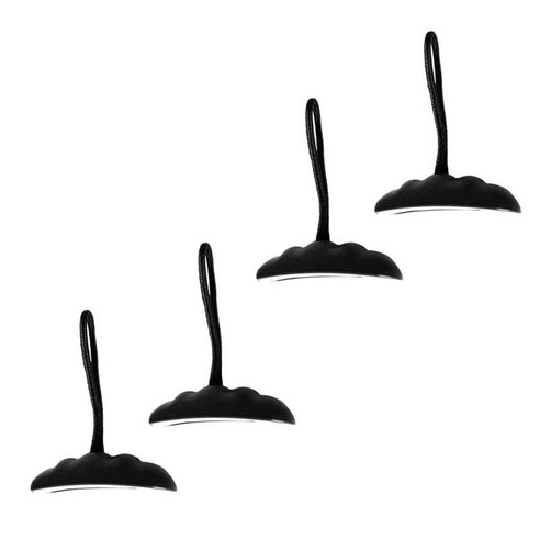 4Pc 카약 풀 핸들 캐리 핸들 코드 카누 낚시 보트 고무 딩기, 블랙, 나일론