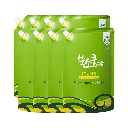 쑥소쿰 쑥 주방세제 1.2L 8개