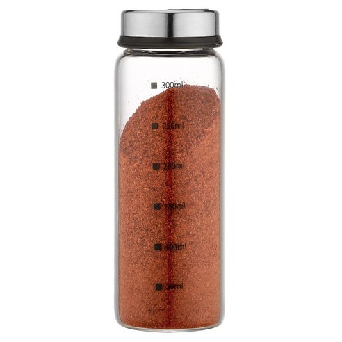 Decdeal 회전식 용량 표시 양념통, 300ml