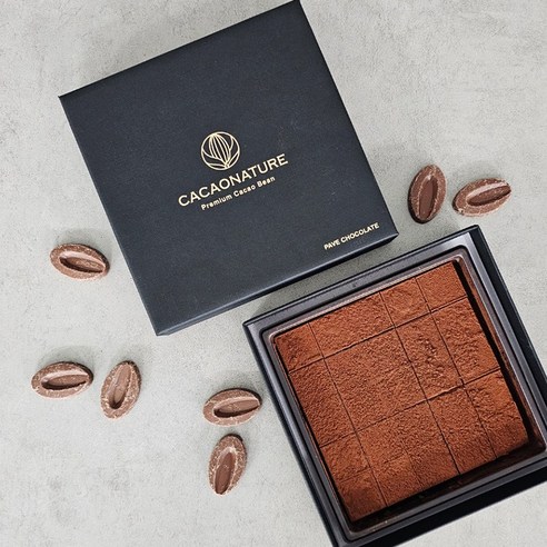 쿠킹스토리 카카오네이처 프리미엄 밀크 파베초콜릿 (선물용/보냉쇼핑백포함) VALRHONA CHOCOLATE, 1개, 140g