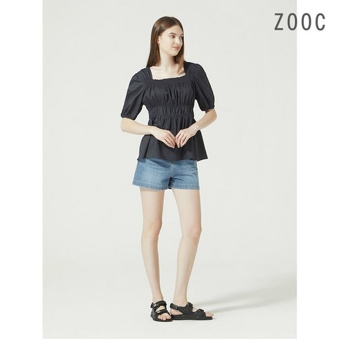ZOOC 스모킹 볼륨 투웨이 블라우스 DNZ232MSC036