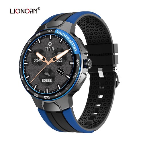 Lionorm 독점 스포츠 스마트 워치(한국어), 블루