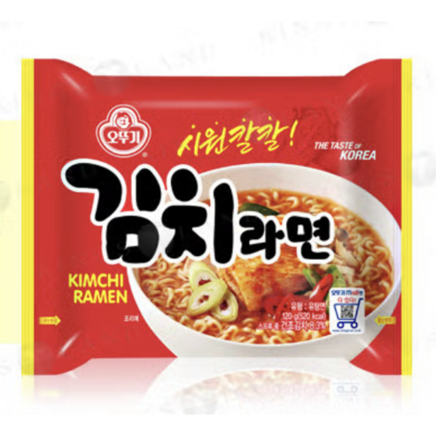 오뚜기 김치라면 120g