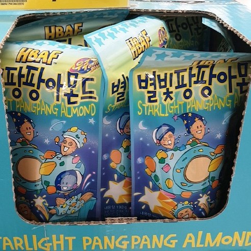 HBAF 먼투썬 하루견과 600g 퍼플 기프트세트 1박스 견과/건과 10 바프 별빛팡팡 아몬드, 190g, 1개