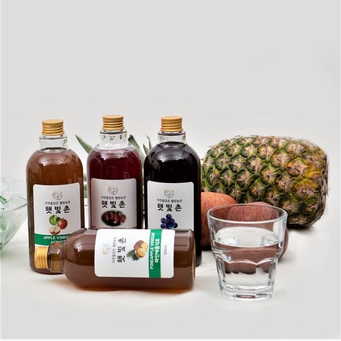 천연발효식초 수제 과일식초 500ml, 1개