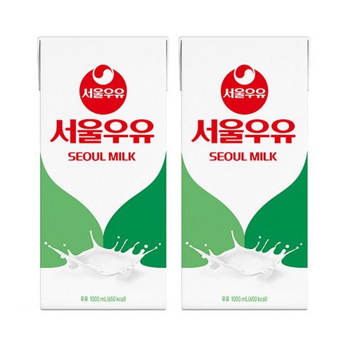 서울우유 멸균우유 1000ml 2개세트, 2개, 1L