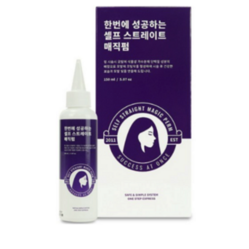한번에 성공하는 셀프 스트레이트 매직펌 파마약 모든모발용, 150ml, 4개