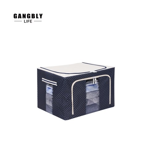 강블리 리빙박스 66L, 브라운, 2개