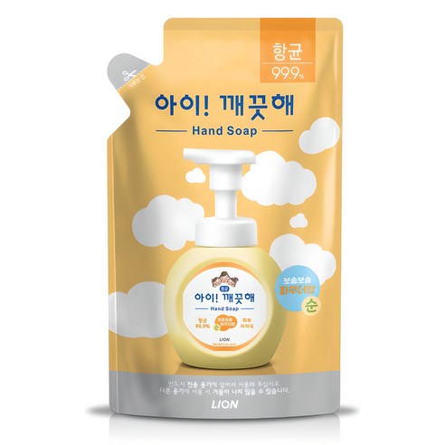 아이깨끗해 순 핸드워시 파우더향 리필용, 200ml, 1개