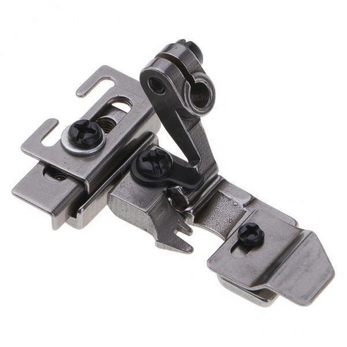 Siruba 747 시리즈용 2xSerger Overlock 탄성 레이스 노루발 P103/F374, 55x33x23mm, 실버, 스틸