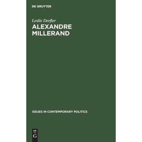 (영문도서) Alexandre Millerand Hardcover, Walter de Gruyter, English, 9789027979919