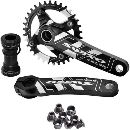 Retemporel SWTXO 104 BCD Chainring 산악 자전거 용 CNC Chainring 볼트 도로 크랭크 34T가있는 170mm 크랭크 세트