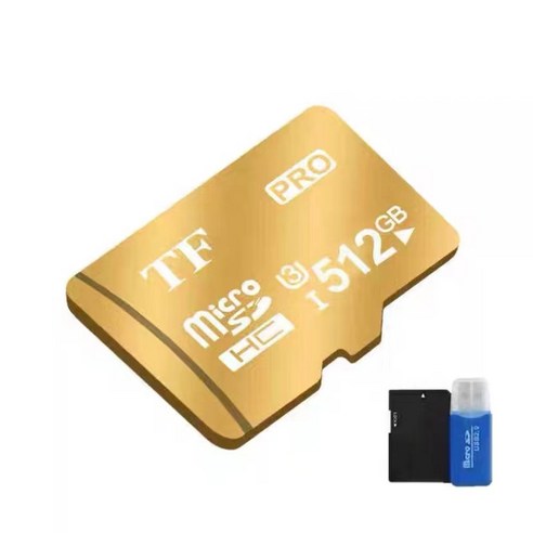 TF SD카드 마이크로 SD카드 128GB 256GB 512GB 블랙박스 SD카드 리더기, 골드