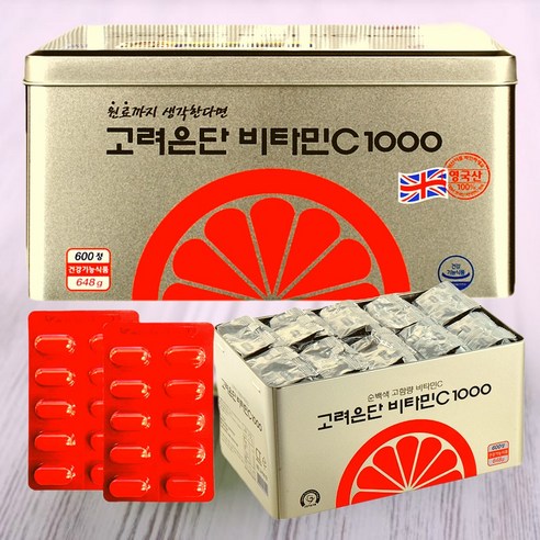 고려은단 비타민C 1000 1080mg 600정 1박스PBZ