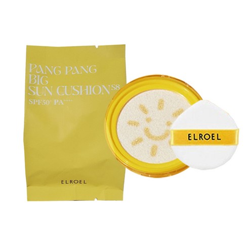 엘로엘 선쿠션 시즌8 팡팡빅스마일 썬쿠션 리필 25g, 단일
