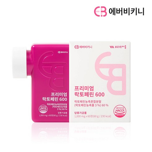 에버비키니 고농축 프리미엄 락토페린 600 60g, 60정, 1개