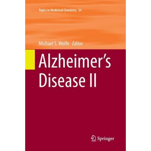(영문도서) Alzheimer''s Disease II Paperback, Springer, English, 9783319866291