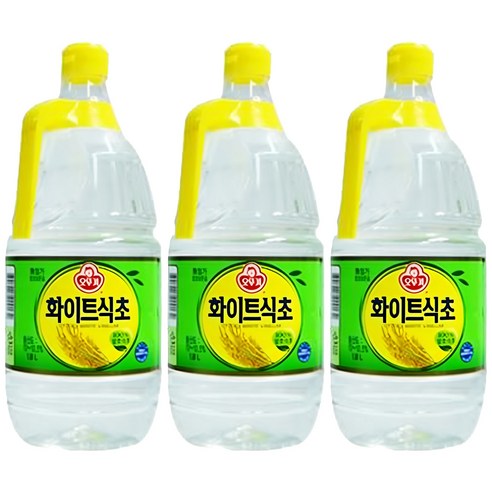 오뚜기 화이트 식초, 1.8L, 3개 장/소스/드레싱/식초