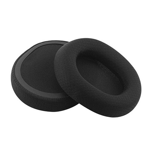 귀 쿠션 이어폰 덮개 EARMUFFS 교체 가능한 이어폰 보호 커버 Steelseries / Sairui Arctis 3/5/7 이어폰, 검정, 하나