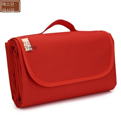 공급 순수한 색 접을 수 있는 옥외 내마모성 옥스포드 캠핑 방습 매트 흰색 방수 소풍 매트, 진홍색