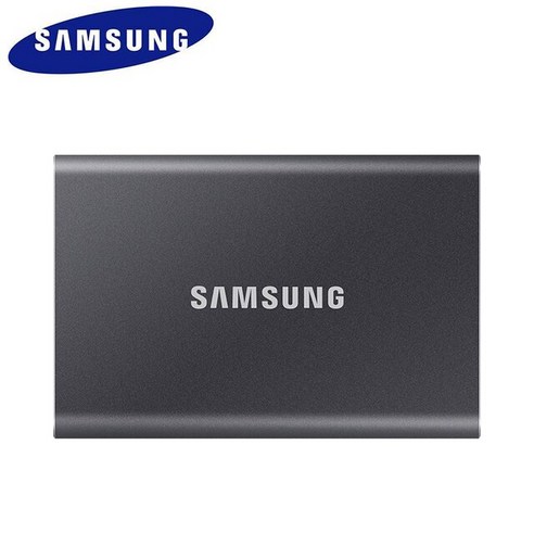 삼성 호환 휴대용 SSD T7 쉴드 1TB 2TB 외장 USB 3.2 Gen 2 C타입 솔리드 스테이트 드라이브 노트북 데스크탑용, [01] 1 테라바이트, [02] T7 black