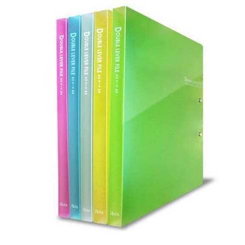 아이비스 3000 더블 레버 화일SP, 옐로, 5개