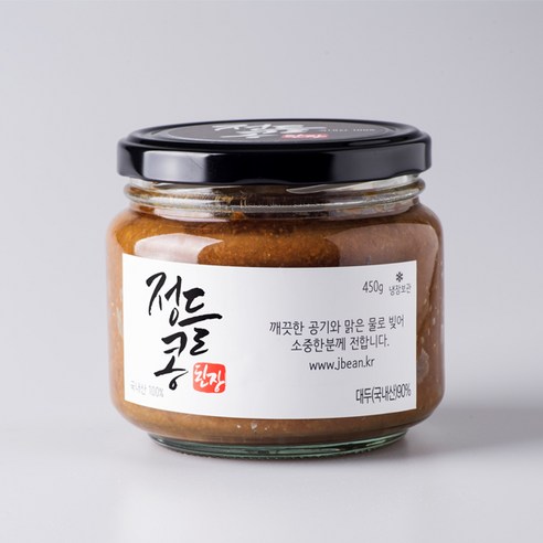 고인돌 정들콩 강화도 재래된장 수제된장 450g, 1개