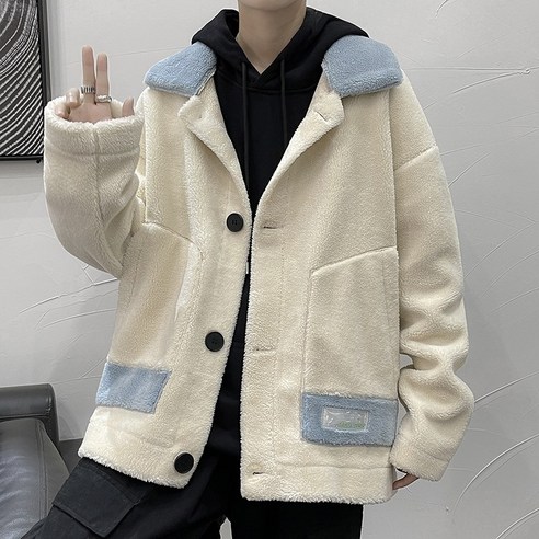 DF 일본식 매치 양털 면화 패딩 의류 남성 가을 겨울 하이 스트리트 패션 느슨한 레저 잘 생긴 커플 남성 바지