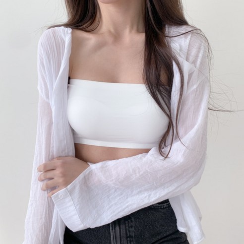 블루씨티 2개세트 흘러내림 없는 뒷후크 심리스 노와이어 튜브탑
