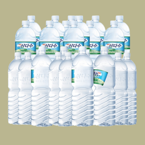 제주삼다수 2L 24펫 무라벨 12펫+유라벨 12펫, 2L 24펫(무라벨 12펫+유라벨 12펫)
