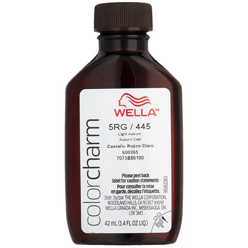 웰라 컬러참 퍼머넌트 리퀴드 헤어컬러 42ml, Light Auburn, 1개