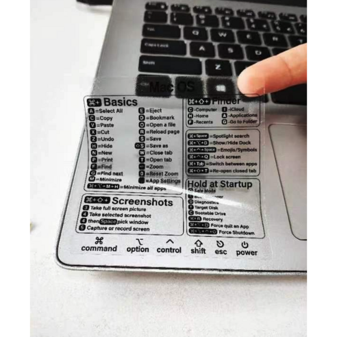 맥북 사용, 단축키 때문에 답답하셨죠? 생산성을 2배로 올려줄 마법의 스티커! 맥북스티커