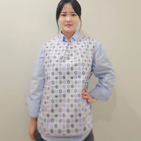 세수조끼 세안 욕실용품 올인원 빨래 청소 클렌징솔 해면스폰지, 보라별꽃(폴리소재), 1개, L
