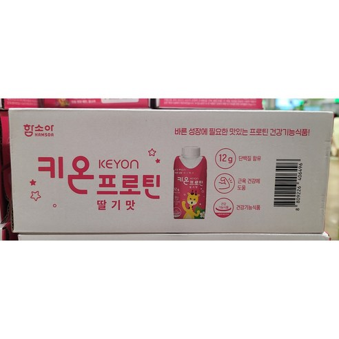 함소아 어린이 단백질 음료 키온 프로틴, 초코바나나맛, 200ml, 36개