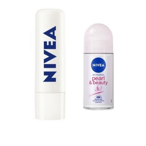 니베아 데오드란트 펄앤 뷰티 롤온 SOS 케어 더마 립케어, 54.8ml, 1개