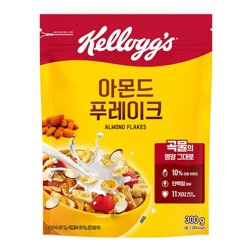켈로그 아몬드 푸레이크, 300g, 6개